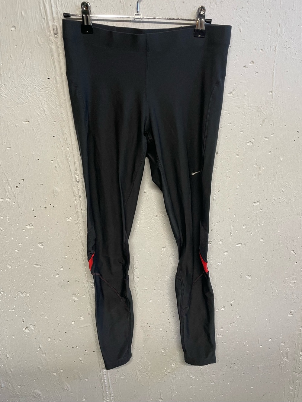 Nike Black Leggings with Pink Trim